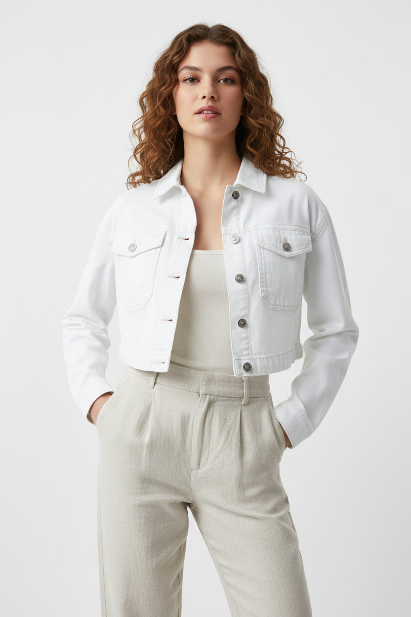 CHAQUETA LOVE TREE DENIM BOTONES