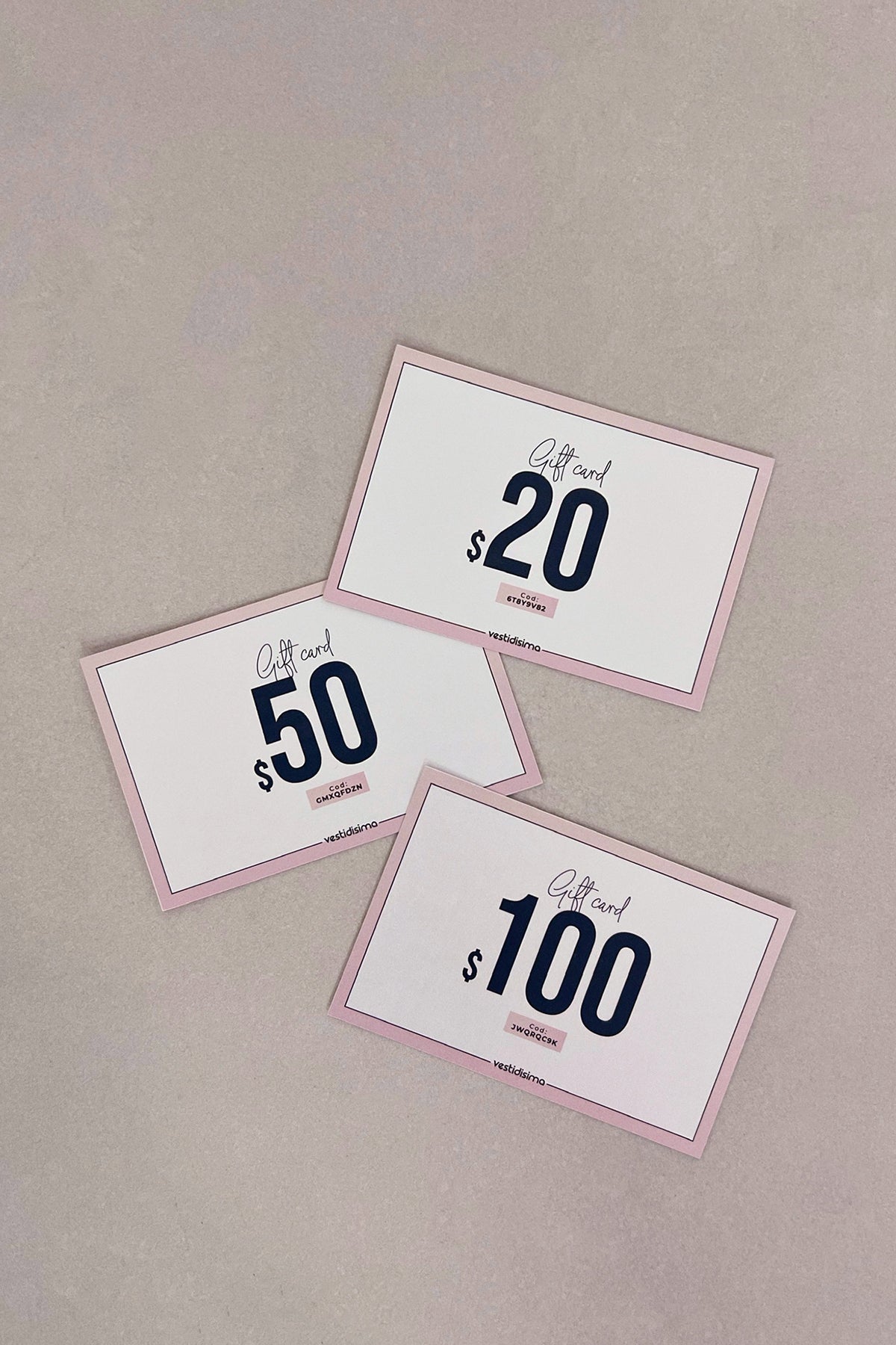 Gift card (físicas)