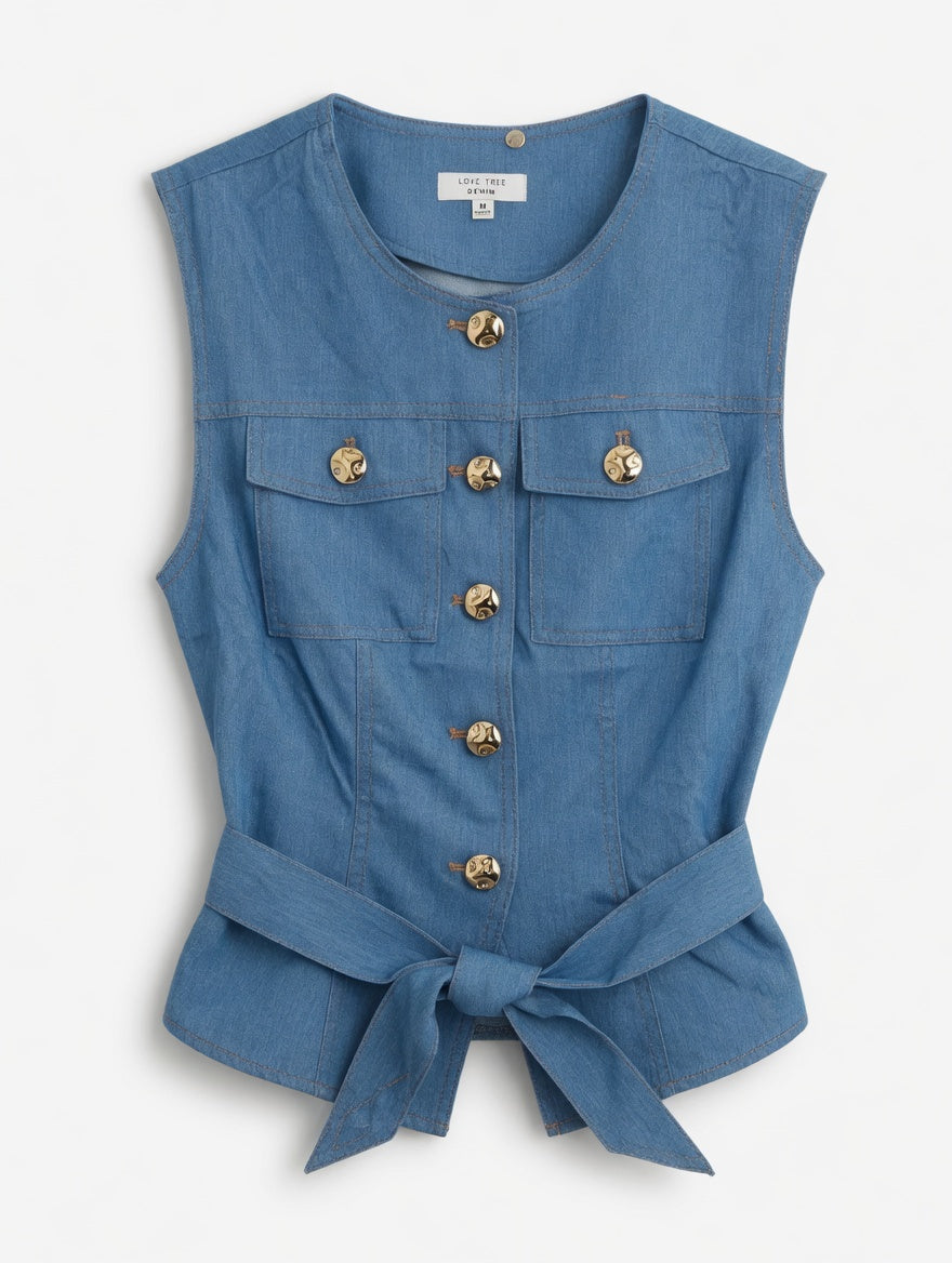 BLUSA SM LOVETREE CHAMBRAY