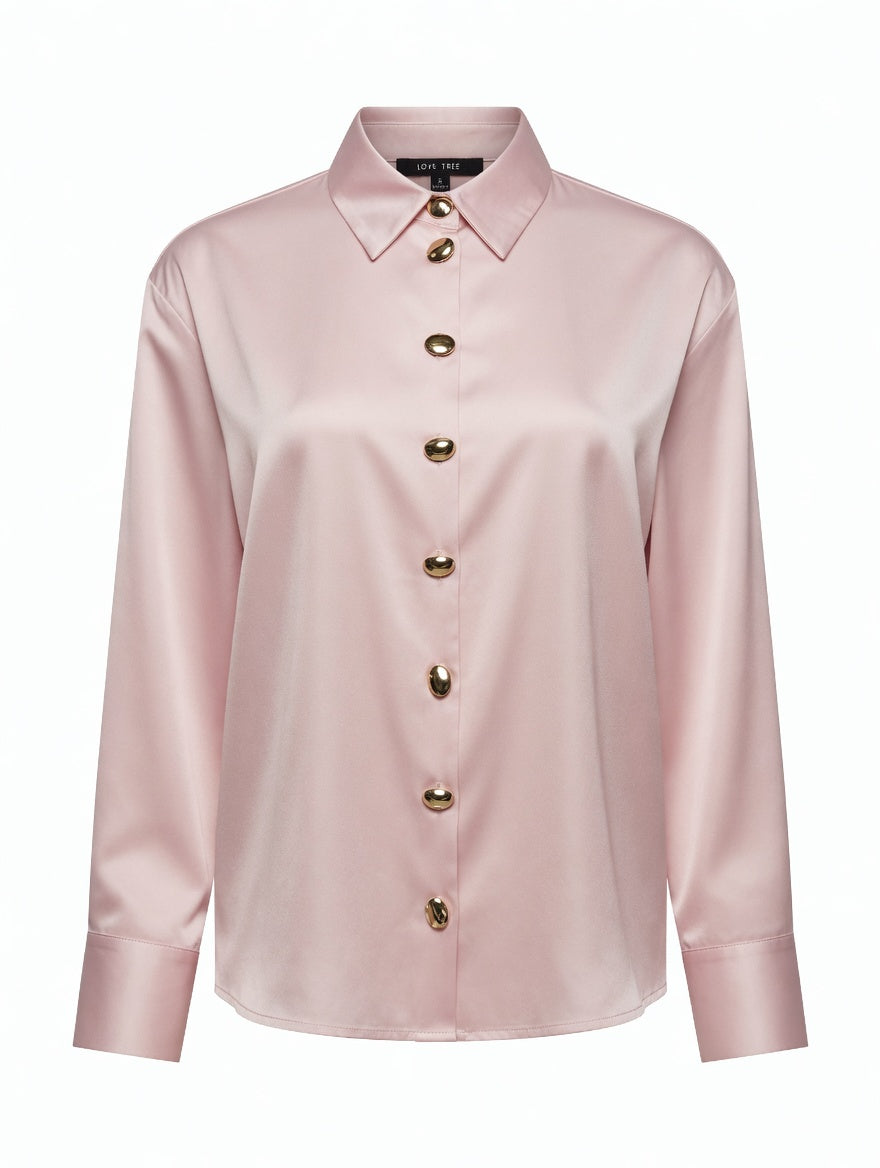 Blusa ML Love Tree Satin