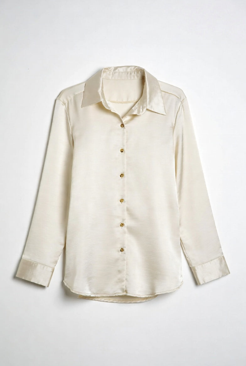 Blusa ML Love Tree Satin